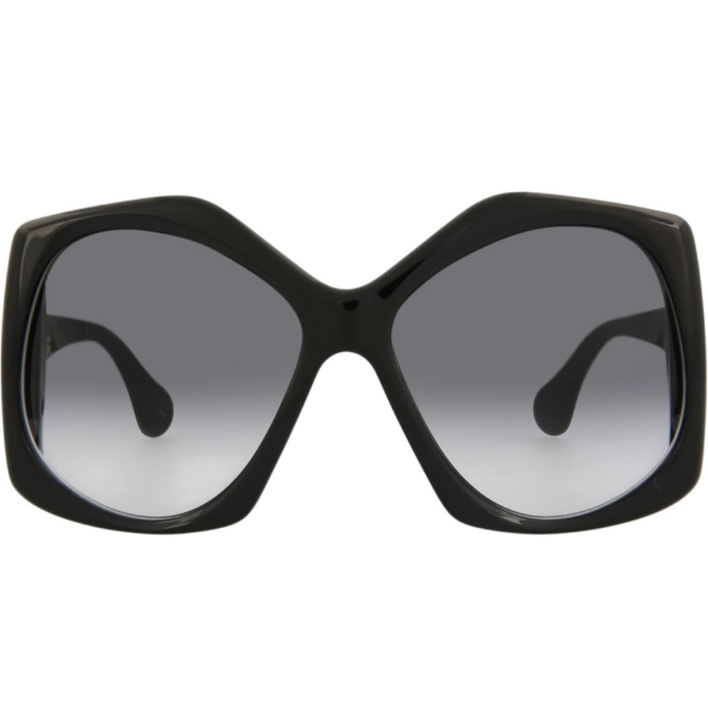 Gucci Bold Black Square Sunglasses with Gradient Lenses